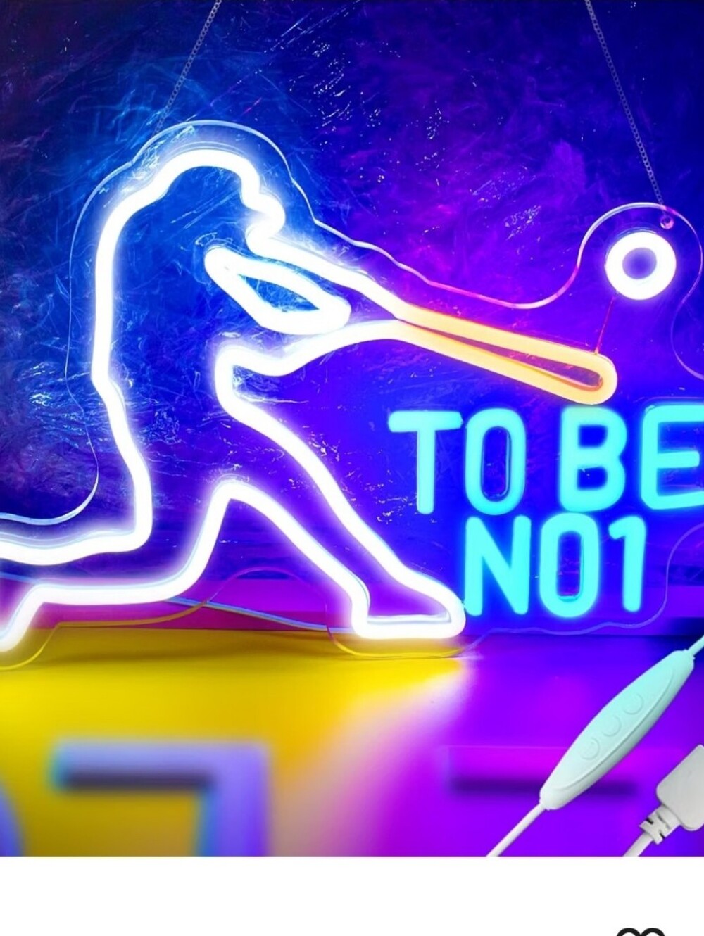 Baseball Neon Led Sign for Bedroom Dimmable Baseball Neon Sign Sport
